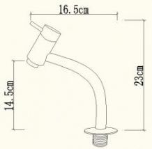 ADW Swing toiletkraan chroom